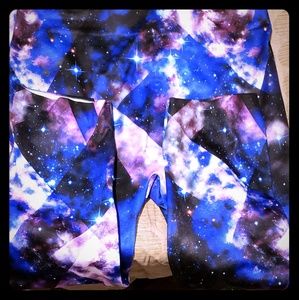 Adorable Galaxy and black & white splash leggings